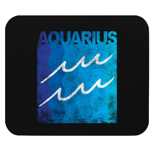 Zodiac Symbol Sign Aquarius Mouse Pads