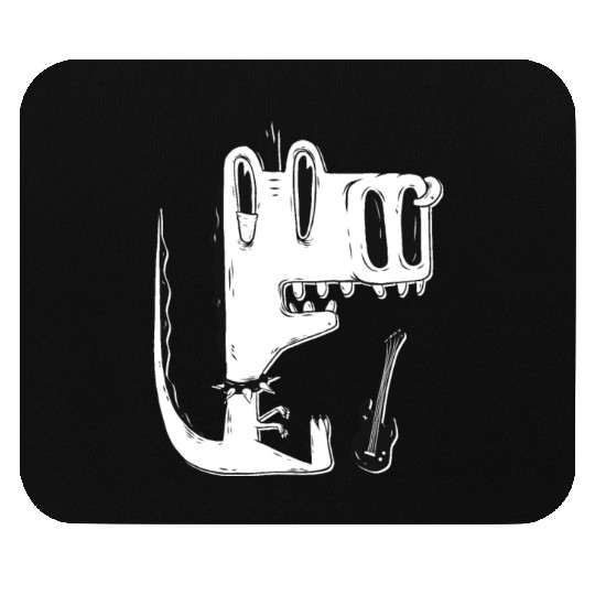 T Rex Dinosaur Guitar Mouse Pads