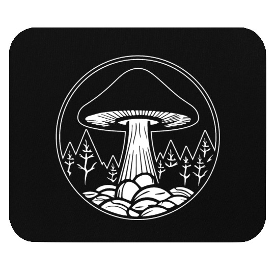 Mushroom Picker Fungi Forest Mouse Pads
