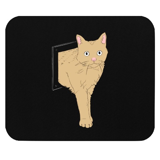 Yellow Cat Mouse Pads
