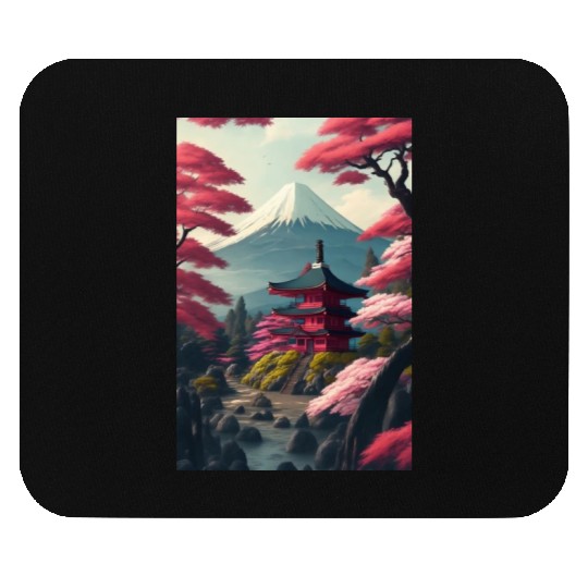 Asia Landscape Serene Mount Fuji Mouse Pads