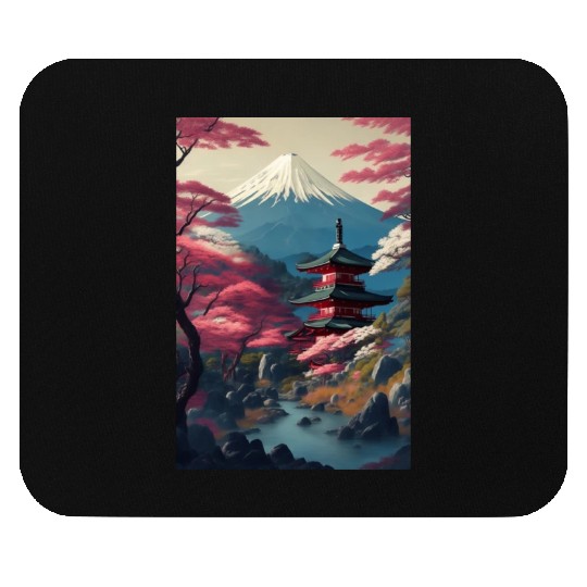 Asia Landscape Serene Mount Fuji Mouse Pads