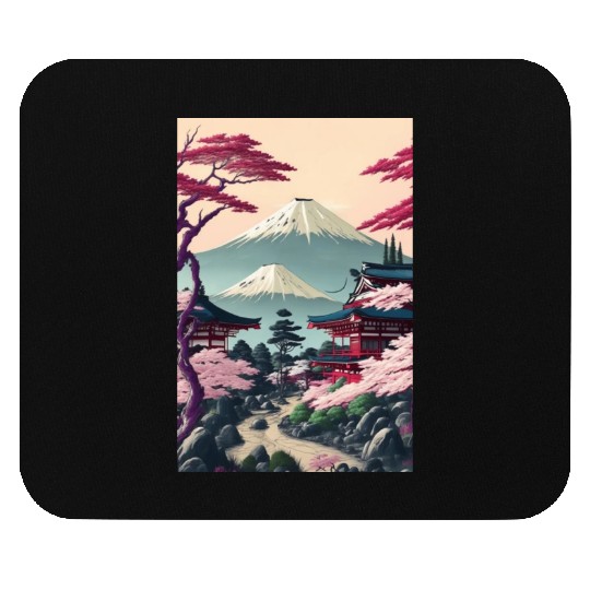 Asia Landscape Serene Mount Fuji Mouse Pads
