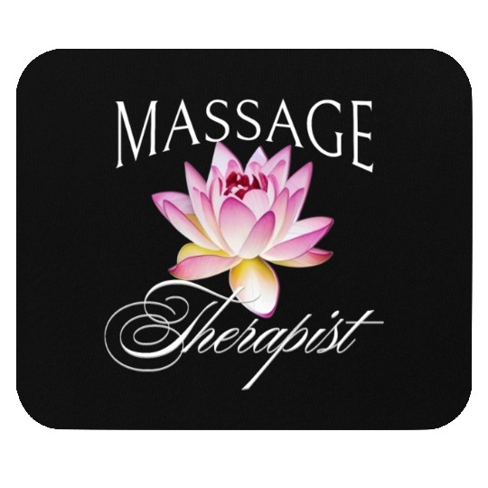 Massage Therapist Masseuse Lotus Blossom Mouse Pads