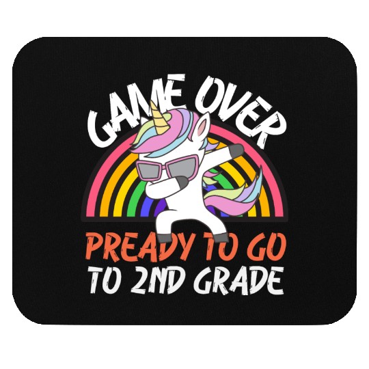 Game over ready to go to 2nd grade, back to school Mouse Pads