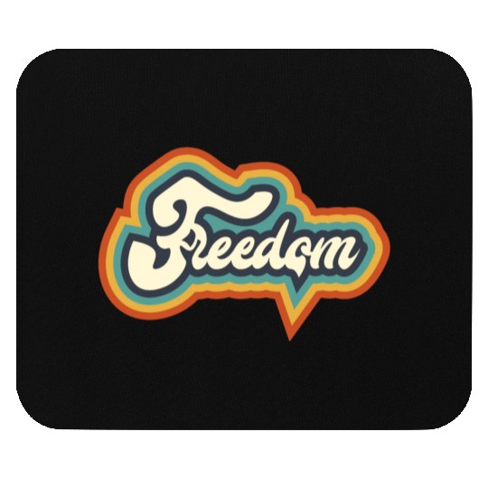 Freedom Typography Mouse Pads
