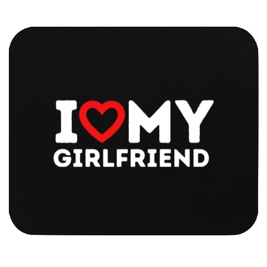 I Heart My GirlFriend Mouse Pads