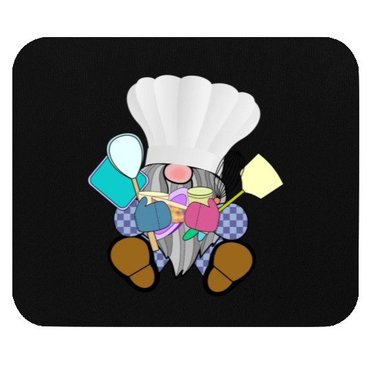 Chef Gnome cooking baking kitchen utensils fairy Mouse Pads