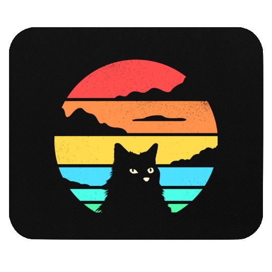 Retro Cat Mouse Pads