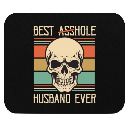 Vintage Best Asshole Husband, Husband png, bride Mouse Pads