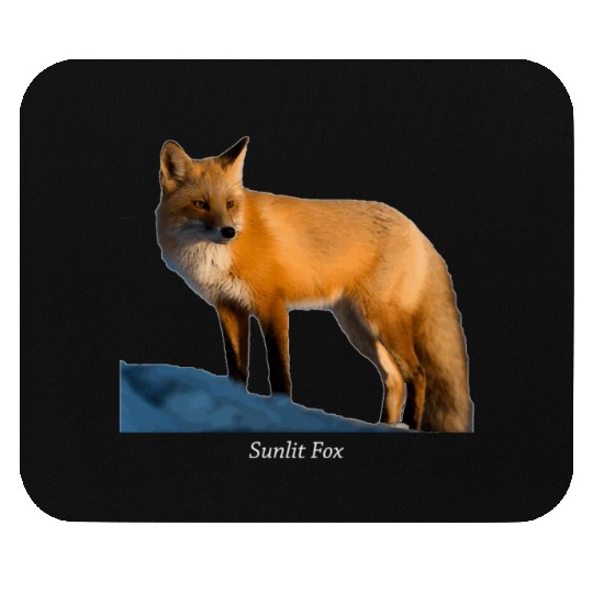 Sunlit Fox Wildlife Nature Mouse Pads