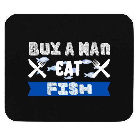 Buy a Man eat Fish Mouse Pads