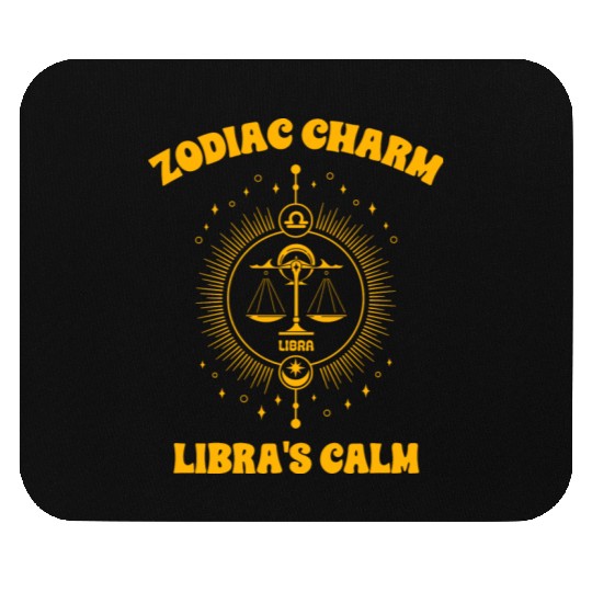 Libra Sign Design Mouse Pads