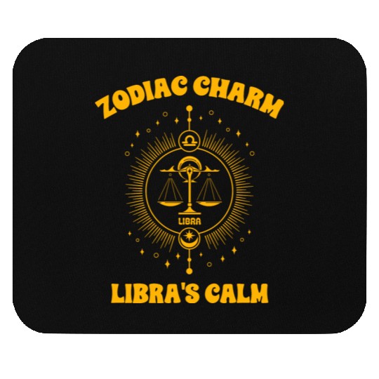 Libra Sign Design Mouse Pads