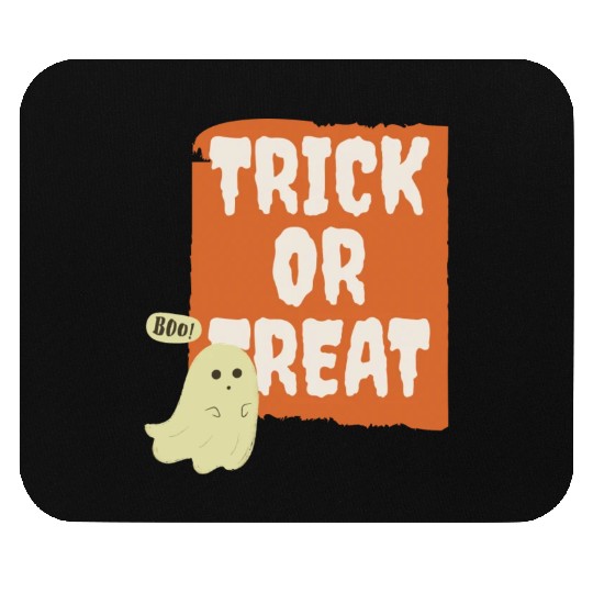 Trick Or Treat Boo Ghost Mouse Pads