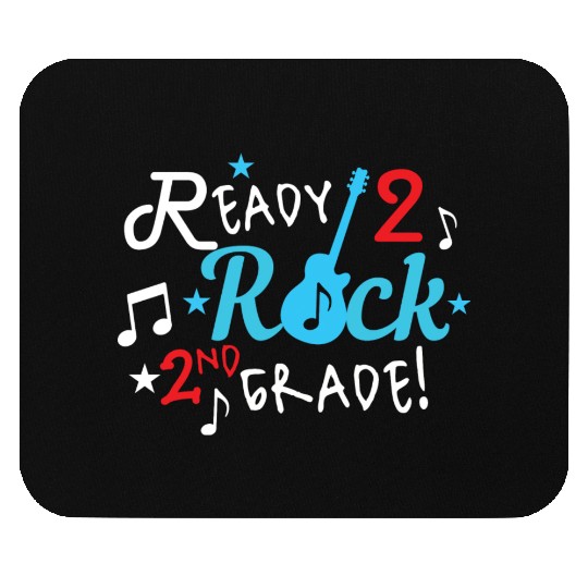 Ready To Rock 2nd Grade Guitar Theme Boy Mouse Pads
