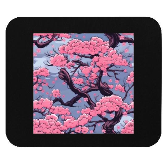 Anime Euphoria: Fantasy Cherry Blossom Dreamscape Mouse Pads