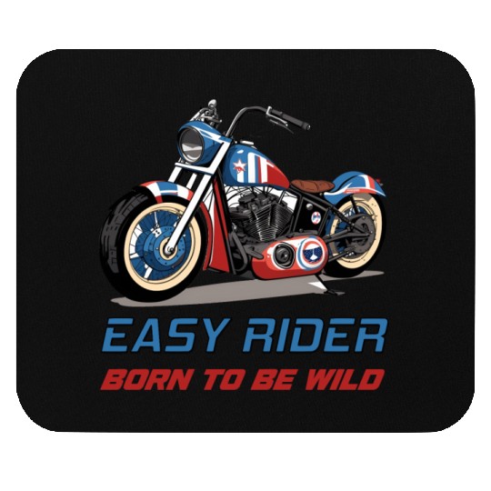 Easy Rider Motorcycle Chopper Stars and Stripes Mouse Pads