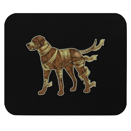 Funny Halloween Costume Mummy Boxer Dog Lover Mouse Pads