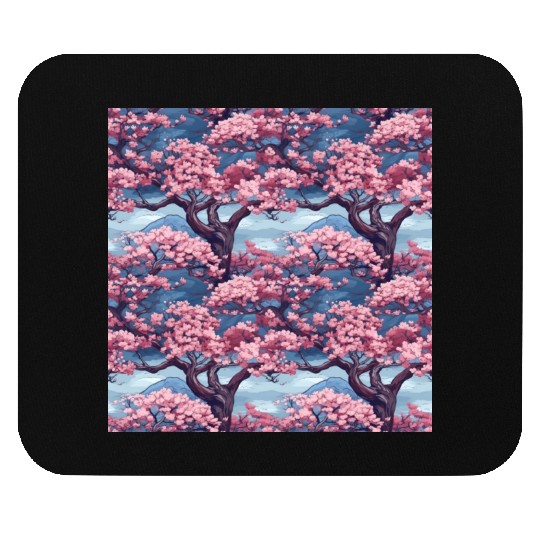 Anime Euphoria: Fantasy Cherry Blossom Dreamscape Mouse Pads