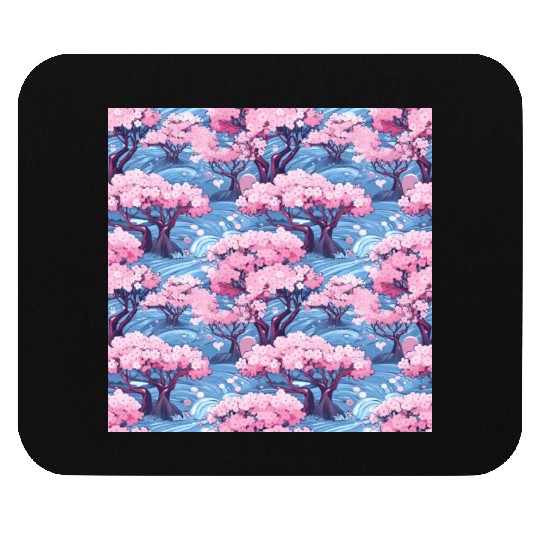 Anime Euphoria: Fantasy Cherry Blossom Dreamscape Mouse Pads