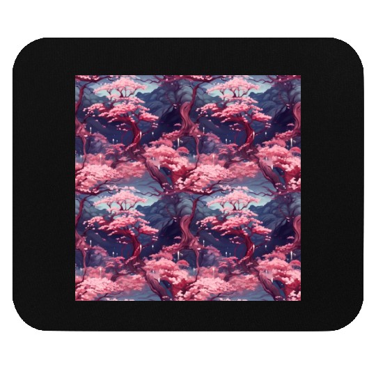Anime Euphoria: Fantasy Cherry Blossom Dreamscape Mouse Pads