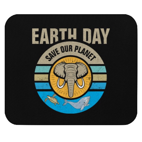 Earth Day Save Our Planet Conservation Design Mouse Pads