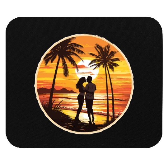 Beach Sunset Mouse Pads