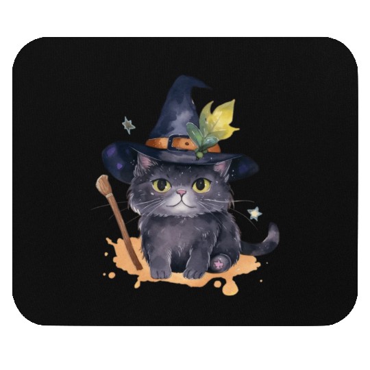 Wizard Cat Magic Mouse Pads