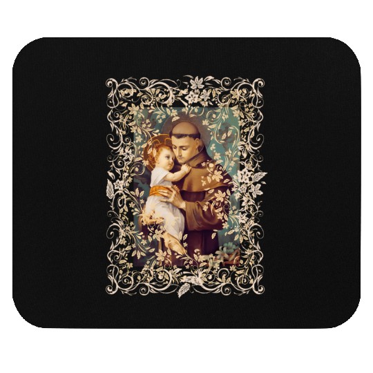Saint Anthony Of Padua Catholic St. Rosary Mouse Pads