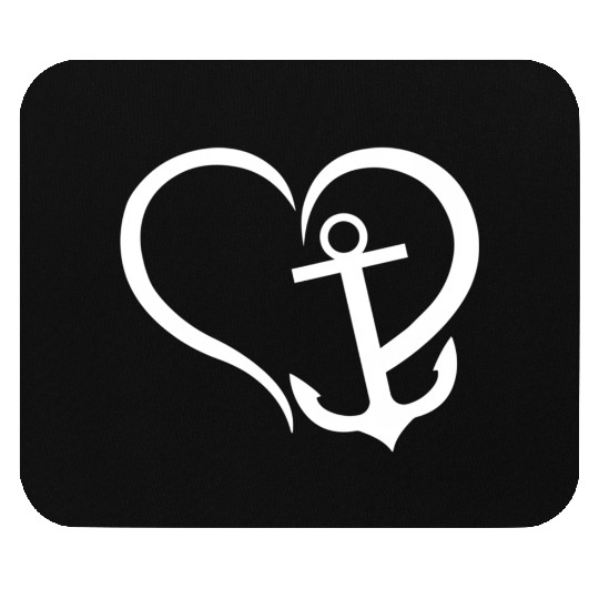 Preppy Nautical Anchor For Sailors Boaters Mouse Pads