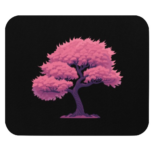 Blooming Sakura tree Mouse Pads