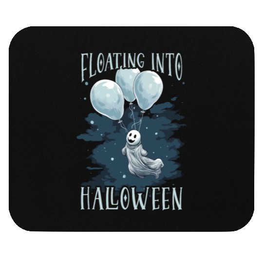 Balloon Halloween Trick Or Treat Spooky Boo Ghost Mouse Pads