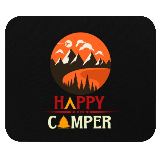 Happy camping Mouse Pads
