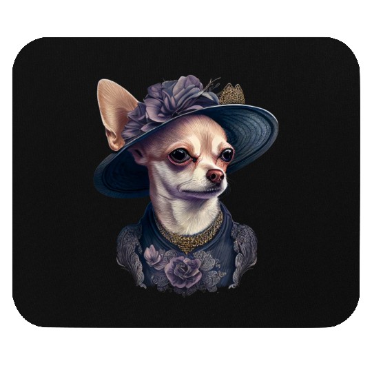 Chihuahua - English Lady Women Dress Dog Great Mouse Pads