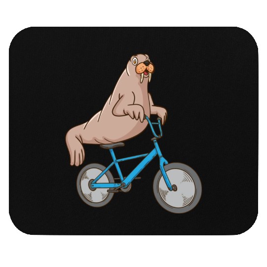 Harp Seal Lover Ocean Bicycle Riding Sea Lion Seal Mouse Pads