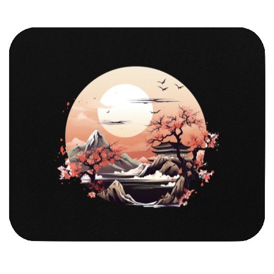 Serenity in Sakura Mouse Pads