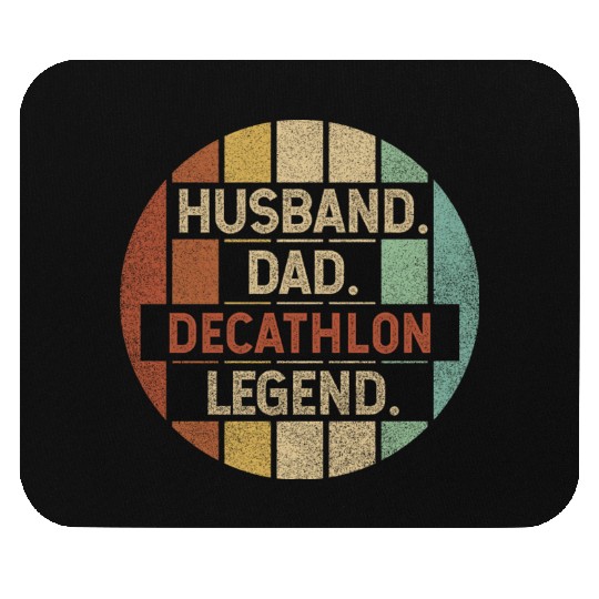 Husband Dad Decathlon Legend Vintage Mouse Pads