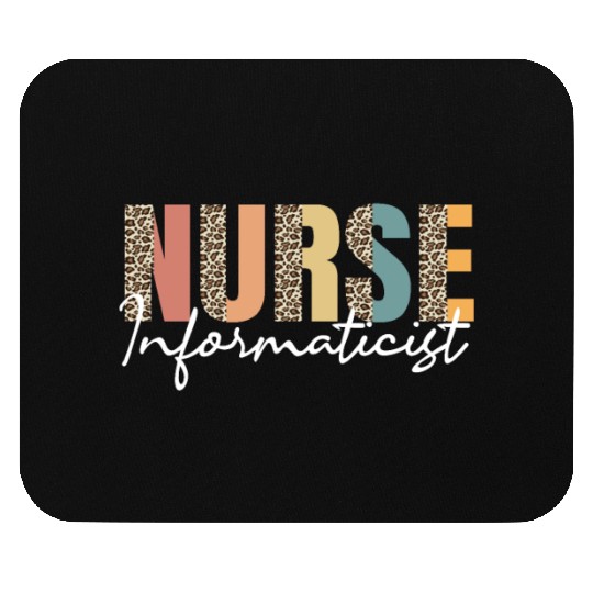 Nurse Informaticist Leopard Pattern Mouse Pads