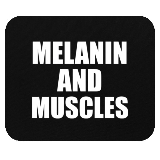 Melanin And Muscles Black Is Beautiful Workout Gym Mouse Pads