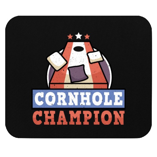 Grunge Cornhole Champion Bean Bag Lover Mouse Pads