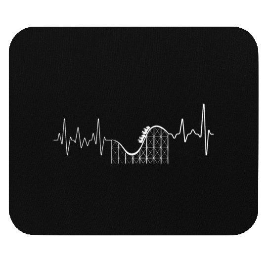 Roller Coaster Heart Beat Mouse Pads
