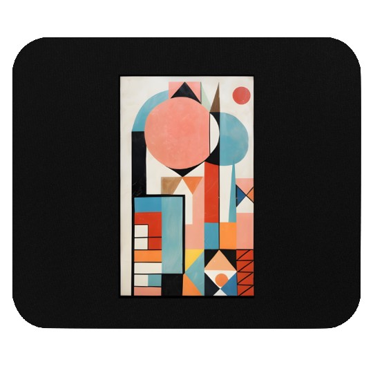 Floral Modern Geometric Mid Century Mouse Pads