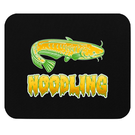 Catfish Fishing Waller Fish Noodler Flathead Mouse Pads