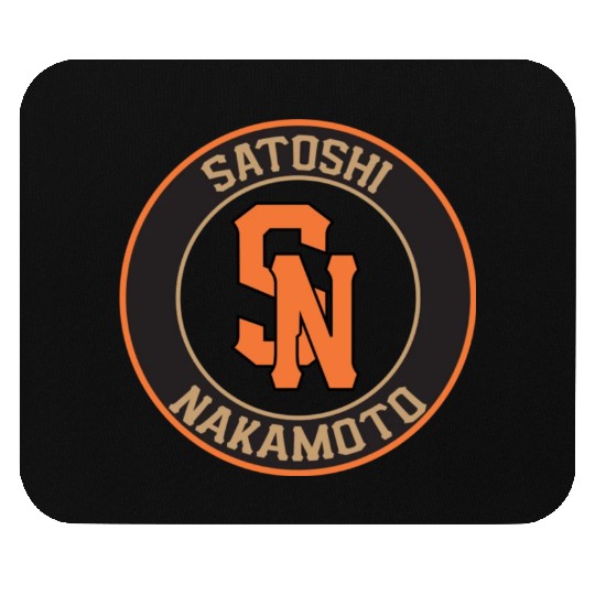 Bitcoin Logo Baseball Mouse Pads