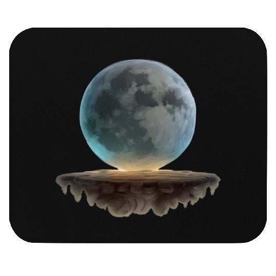 3 Dimensional (3D) Full Moon and Floating Island Mouse Pads