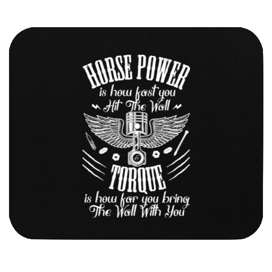 Horsepower Torque Car Mechanic Car Lover Retro Mouse Pads
