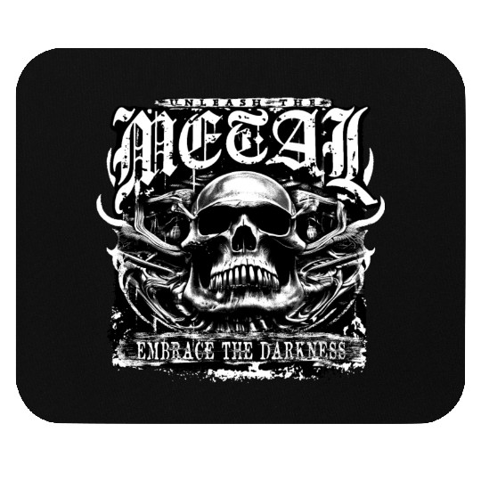 Embrace the darkness, unleash the metal Mouse Pads