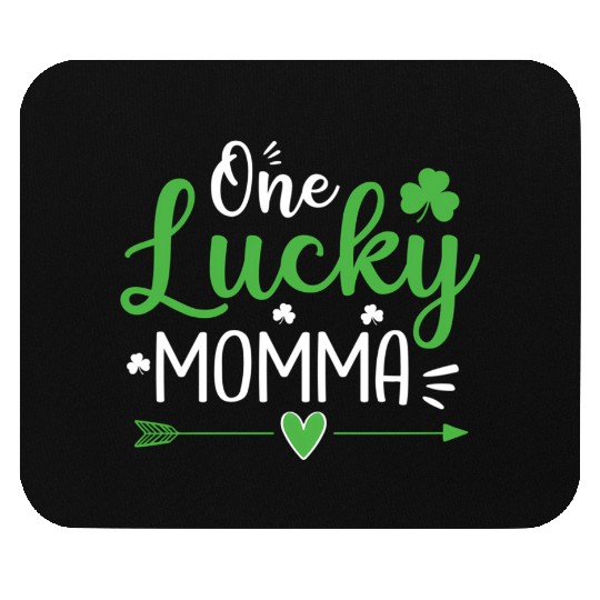 One Lucky Momma St Patric Day Mouse Pads