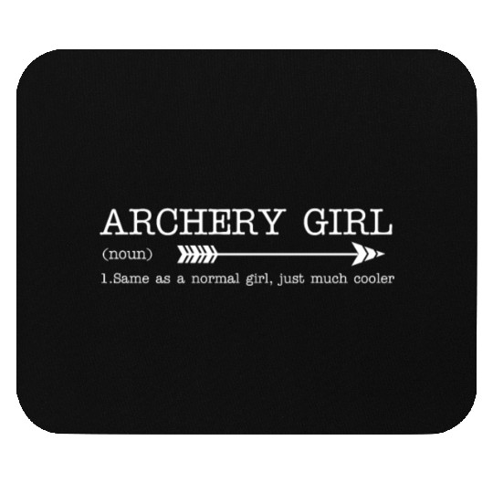 Outdoor Hunting Bow Arrow Archer Cool Archery Girl Mouse Pads